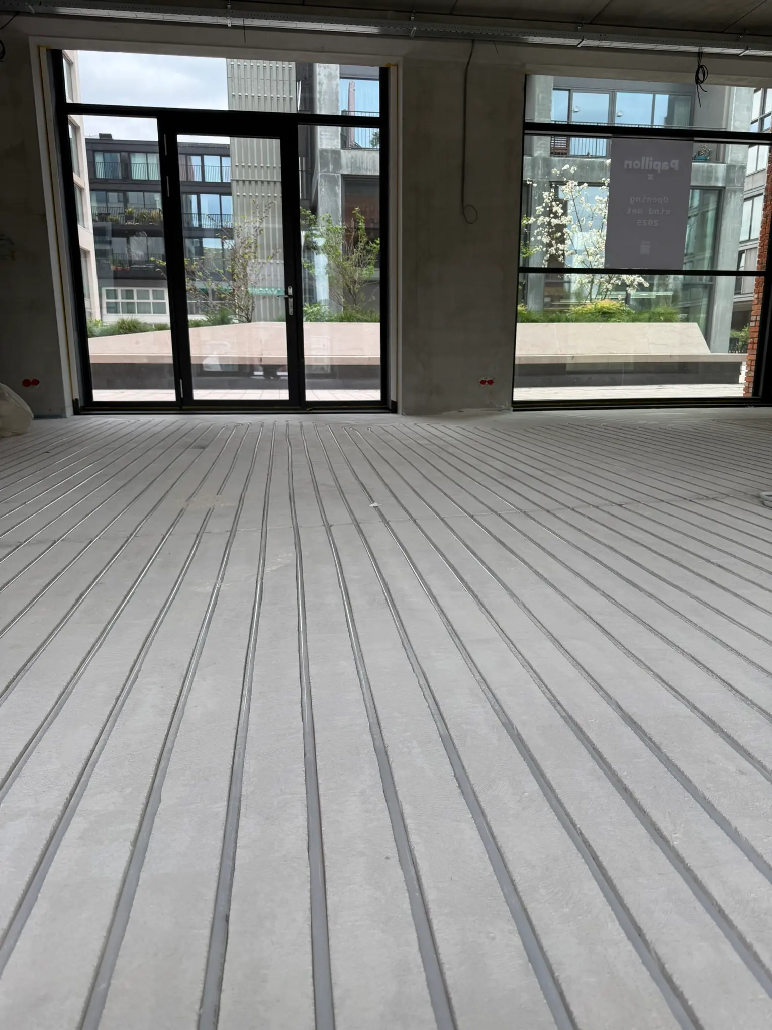 vloerverwarming infrezen in zandcementvloer